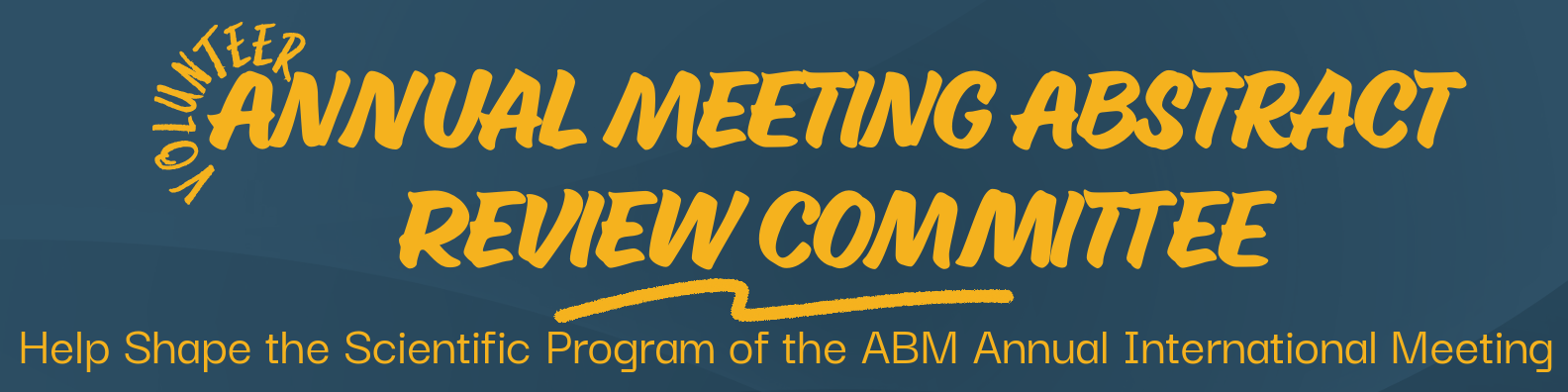 banner with the words abstract review committee